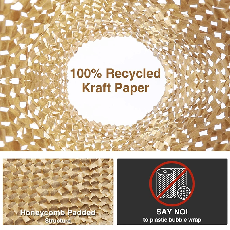 OEM Honeycomb Paper Padded Envelopes 100% Recycled Fibers Cushioning Protected 0